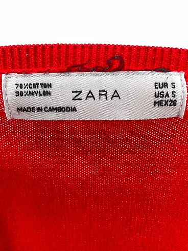 s Beden kırmızı Renk Zara Kazak / Triko %70 İndirimli.