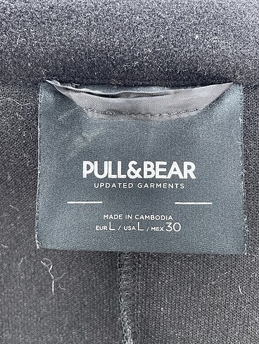 l Beden siyah Renk Pull and Bear Kaban %70 İndirimli.
