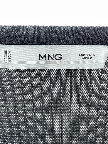 l Beden gri Renk Mango Bluz %70 İndirimli.