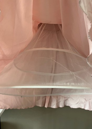 Abiye Pembe Vintage Kız Çocuk Abiye Elbise