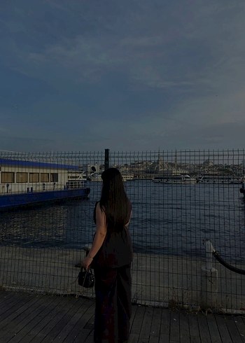 Kahverengi Deri Kemerli Midi Kadın Yelek Takım - Görsel 2