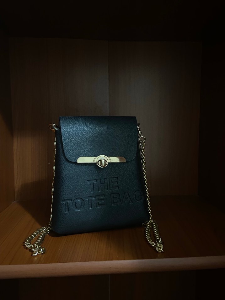 Siyah Deri Kadın Omuz Çantası - Görsel 2