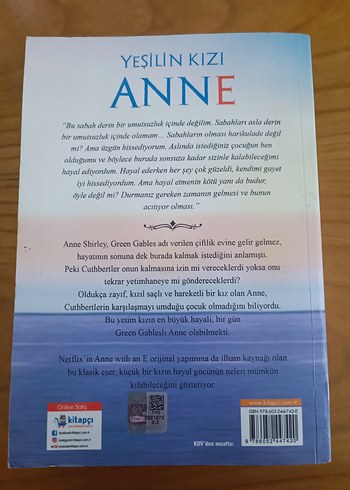 Yeşilin Kızı Anne - L.M. Montgomery - Görsel 2