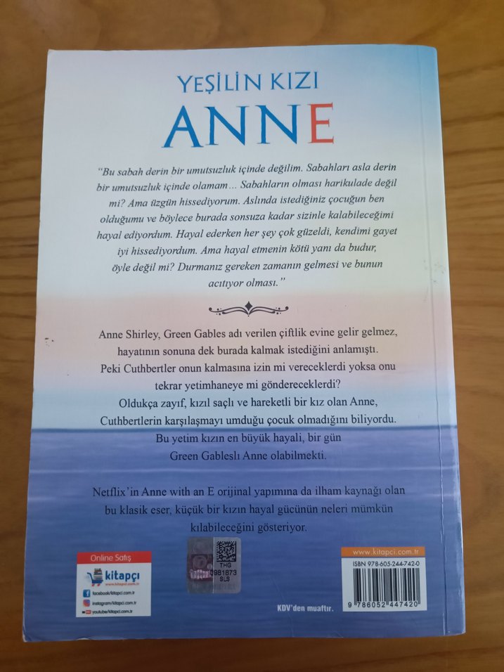 Yeşilin Kızı Anne - L.M. Montgomery - Görsel 2