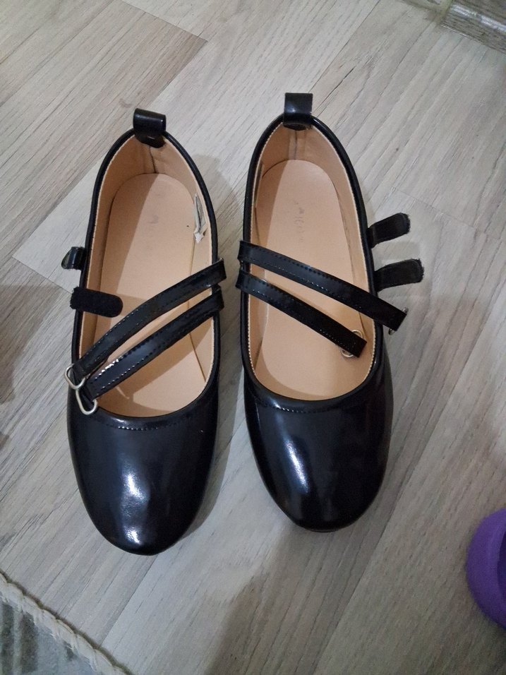 lcw Kız Çocukları İçin Siyah Tokalı Babet Ayakkabı - Görsel 5