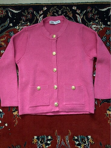 Zara pembe ceket kazak
