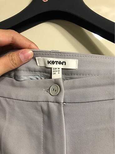 Koton Koton Gri kumaş pantolon