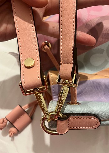 Beden çeşitli Renk Pastel Renkli Desenli Kadın Çanta