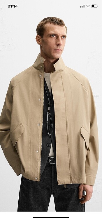 Zara Zara erkek su geçirmez hafif parka