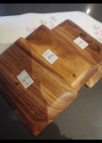 Bohem Tarzı Ahşap Bölmeli Tabak Seti - Görsel 2