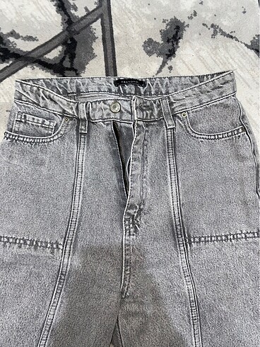Gri Wide Leg Pantolon