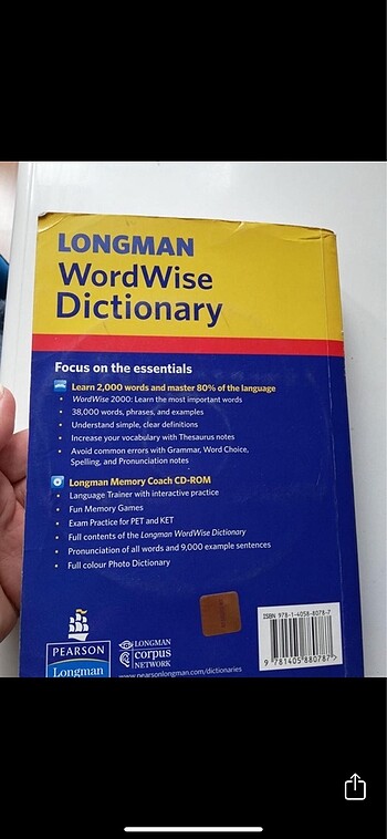  Beden Longman İngilizce sözlük