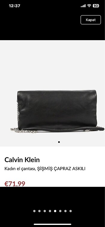 Beden siyah Renk Calvin klein çanta