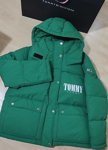 m Beden yeşil Renk Tommy jeans mont 