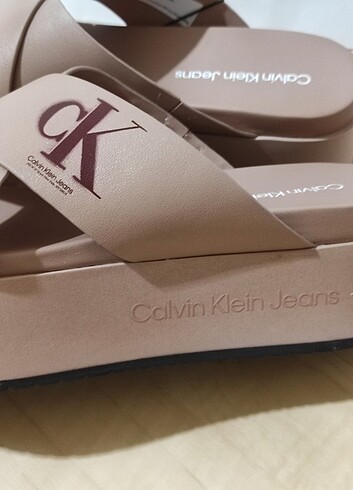 39 Beden ten rengi Renk Calvin Klein platform taban terlik