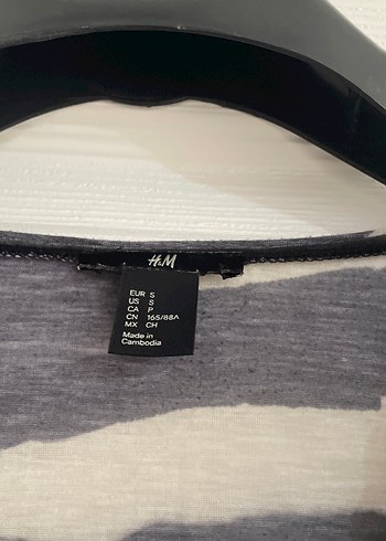 V Yaka Zebra Desenli Salaş Hamile Tunik - Görsel 5