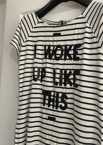 LC Waikiki Pamuklu Beyaz Çizgili Tunik