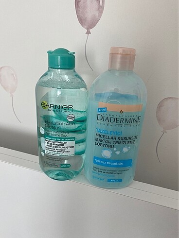 Garnier makyaj temizleme suyu 2 adet