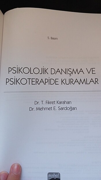 PSİKOLOJİK DANIŞMA VE PSİKOTERAPİDE KURAMLAR FİKRET KARAHAN