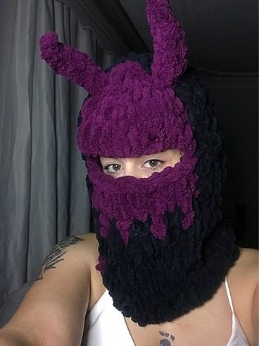 Diğer Purple devil rave ski mask
