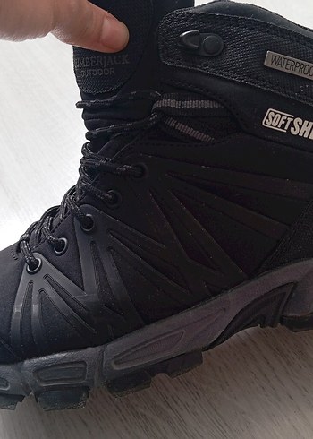 Siyah Bağcıklı Erkek Outdoor Bot - Görsel 2
