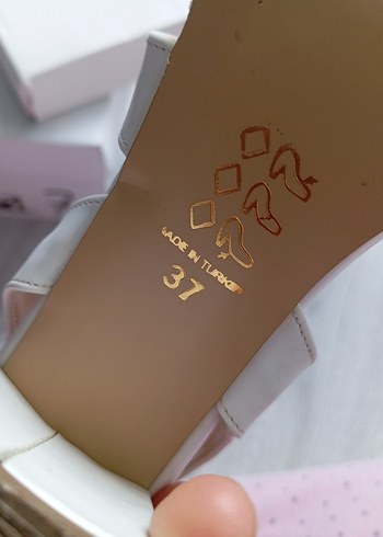 Bej Kadın Topuklu Sandalet - Görsel 4