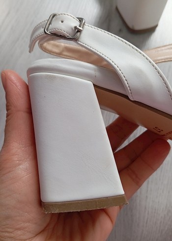 Bej Kadın Topuklu Sandalet - Görsel 3