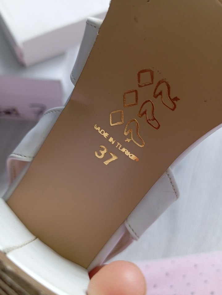 Bej Kadın Topuklu Sandalet - Görsel 4