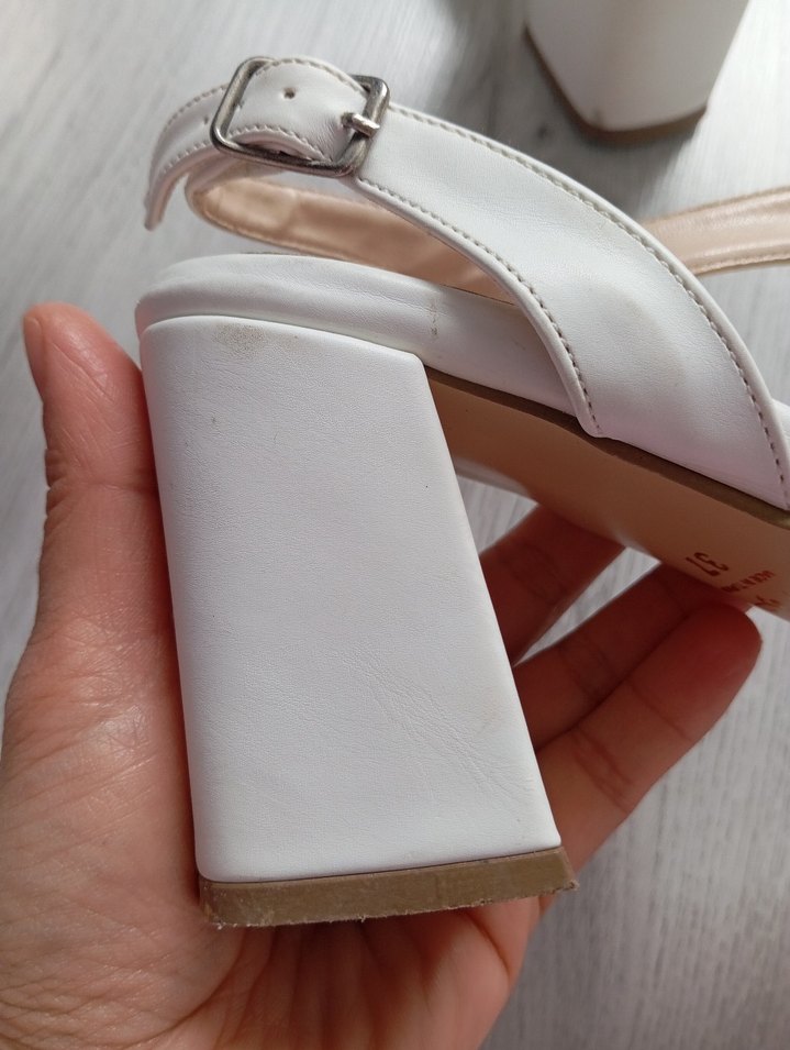 Bej Kadın Topuklu Sandalet - Görsel 3