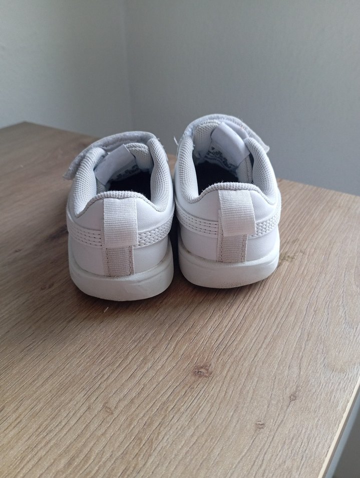 Erkek Çocuk Beyaz Spor Ayakkabı Cırt Cırtlı - Görsel 3