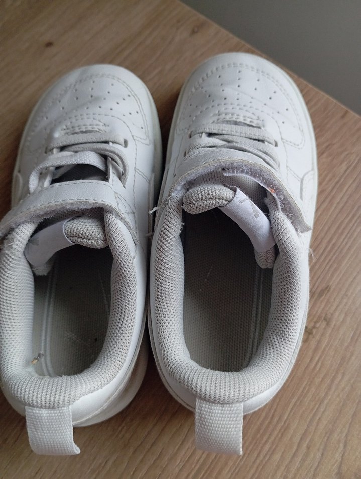 Erkek Çocuk Beyaz Spor Ayakkabı Cırt Cırtlı - Görsel 4