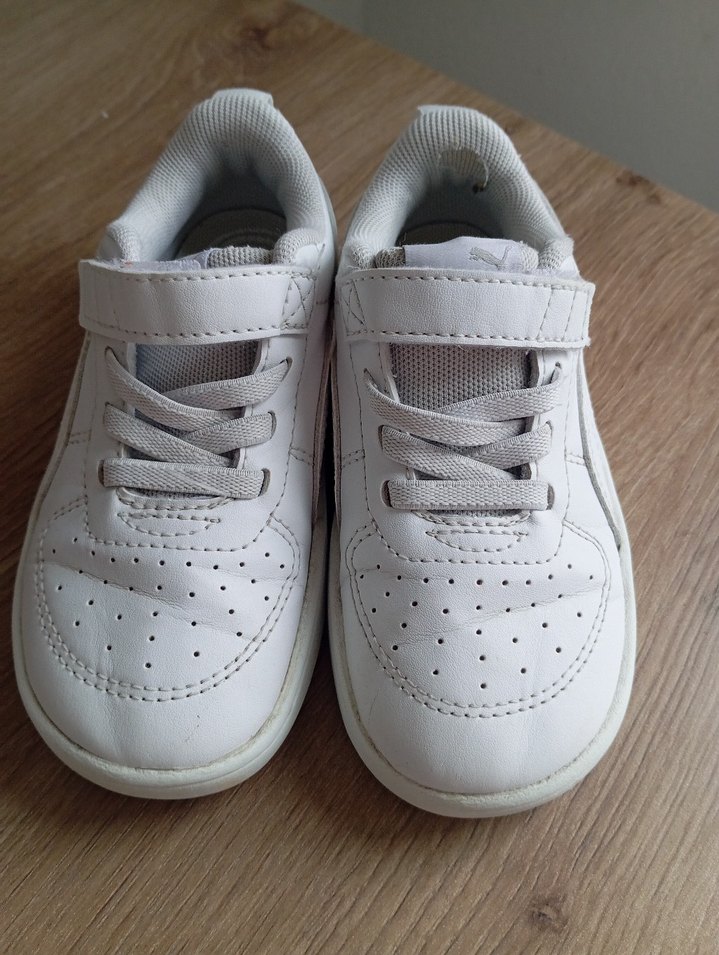 Erkek Çocuk Beyaz Spor Ayakkabı Cırt Cırtlı - Görsel 5