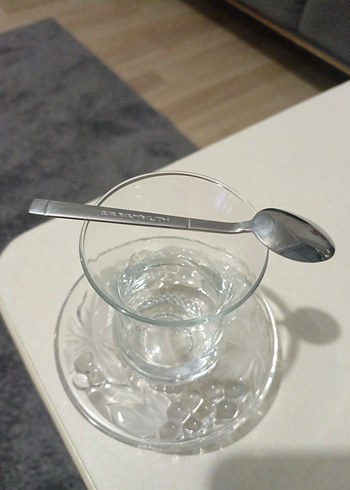 Beden 6 Parça Gri Saplı Çay Kaşığı Seti