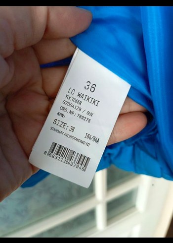 s Beden Kemerli, Yüksek Yakalı Mavi Kadın Yelek
