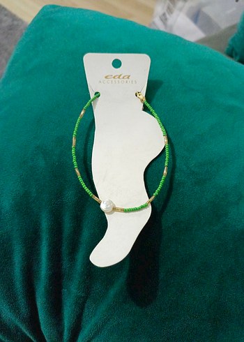 Accessorize Yeşil Boncuklu Bohem Halhal