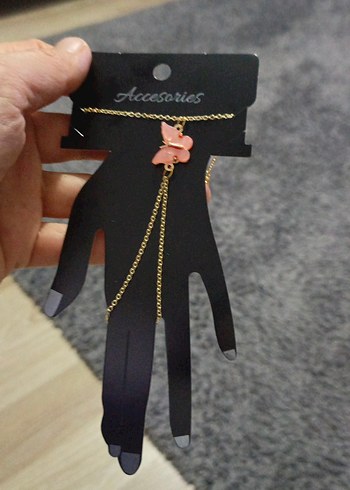 Bohemkelebekli Zincir Detaylı Kadın El Zinciri - Görsel 4