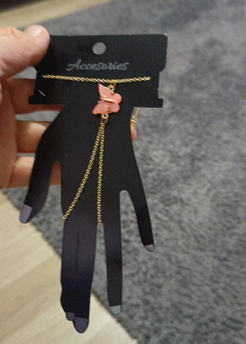 Bohemkelebekli Zincir Detaylı Kadın El Zinciri - Görsel 5