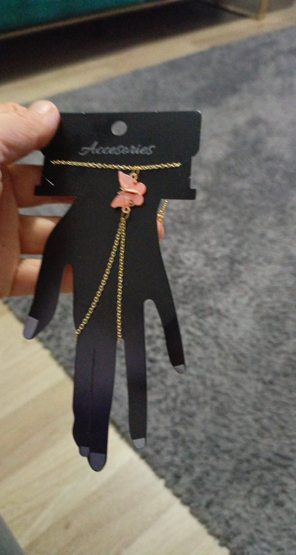 Bohemkelebekli Zincir Detaylı Kadın El Zinciri - Görsel 5