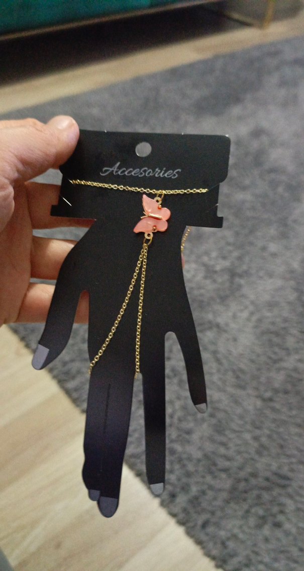 Bohemkelebekli Zincir Detaylı Kadın El Zinciri - Görsel 3