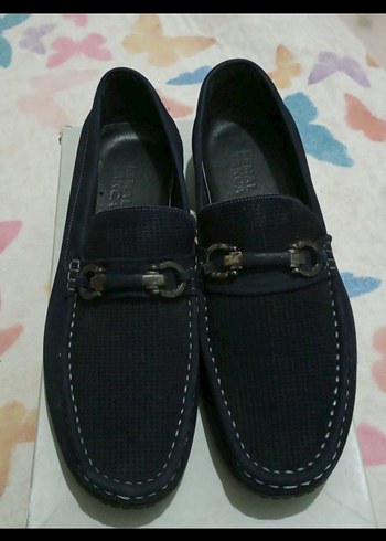 Lacivert Tokalı Erkek Loafer Ayakkabı