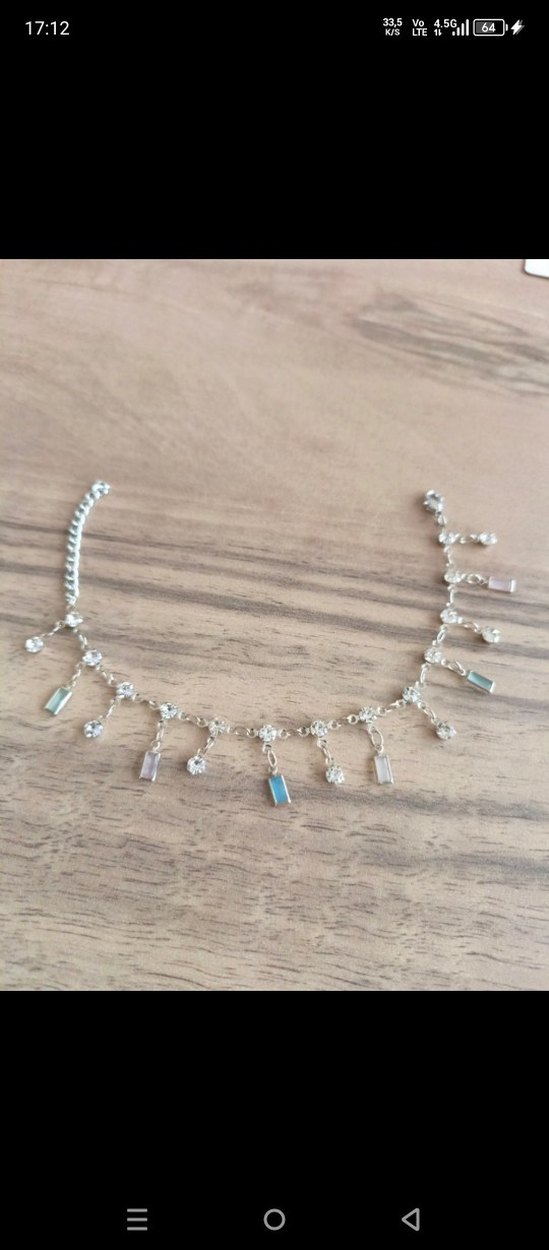 Turkuaz Boncuklu Bohem Halhal - Görsel 2