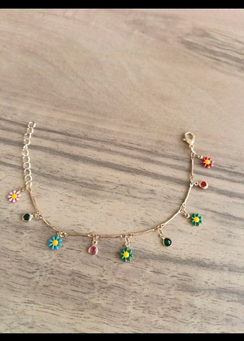 Renkli Boncuklu Çiçekli Kadın Halhal - Görsel 3