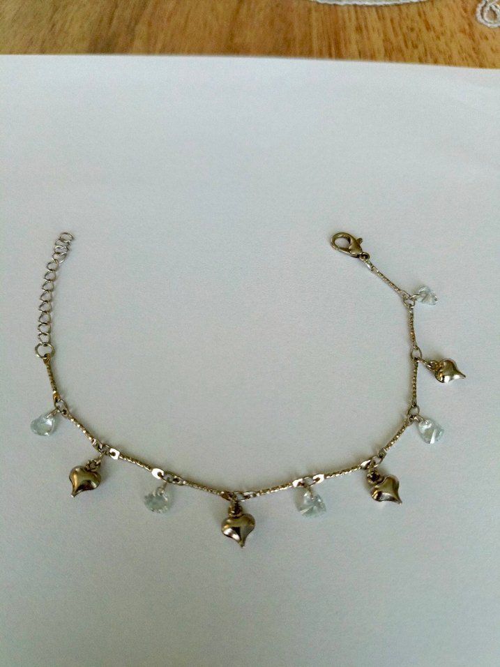 Altın Renkli Boncuklu Minimalist Bileklik - Görsel 3