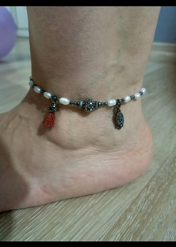 Etnik Desenli Boncuklu Bohem Halhal - Görsel 3