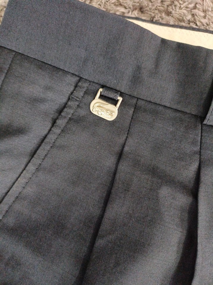 Lacoste Gri Erkek Ofis Pantolonu Pilili Normal Kesim - Görsel 4