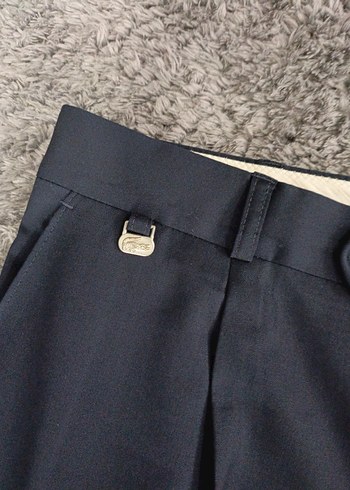 Erkek Lacivert Piliseli Normal Kesim Pantolon - Görsel 4