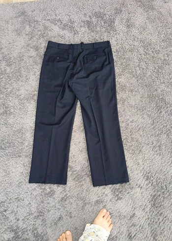 Erkek Lacivert Piliseli Normal Kesim Pantolon - Görsel 6