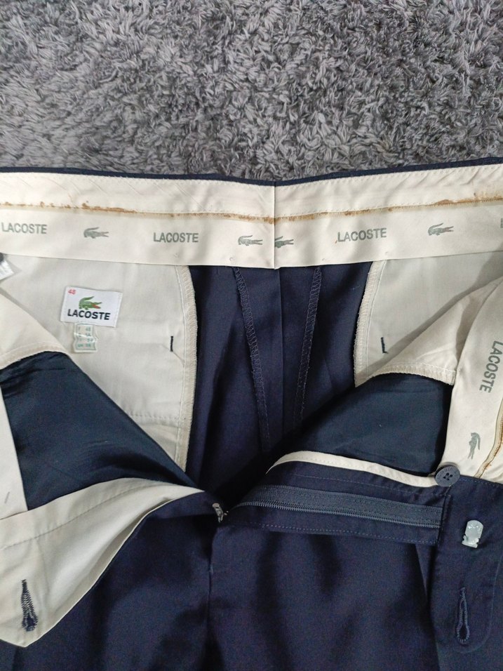 Erkek Lacivert Piliseli Normal Kesim Pantolon - Görsel 3