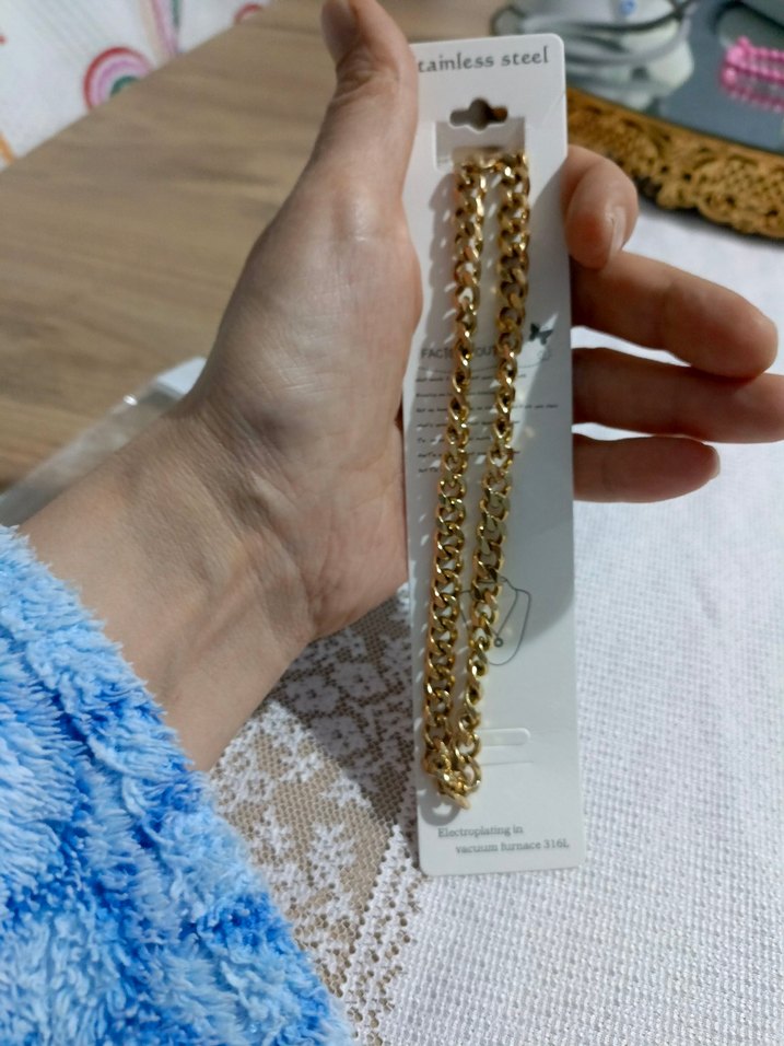 Çelik arpa zincir kolye — görsel 2/4