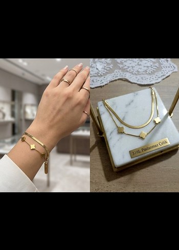 Accessorize  Celik Yonca İtalyan Zincir Bileklik